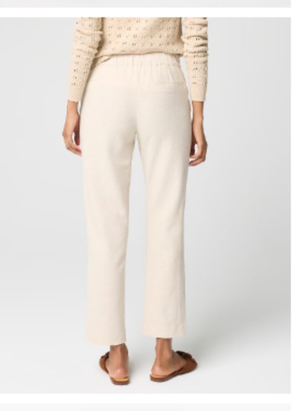 J. Crew Beige Elastic-Waist Pants - Picture 3 of 14